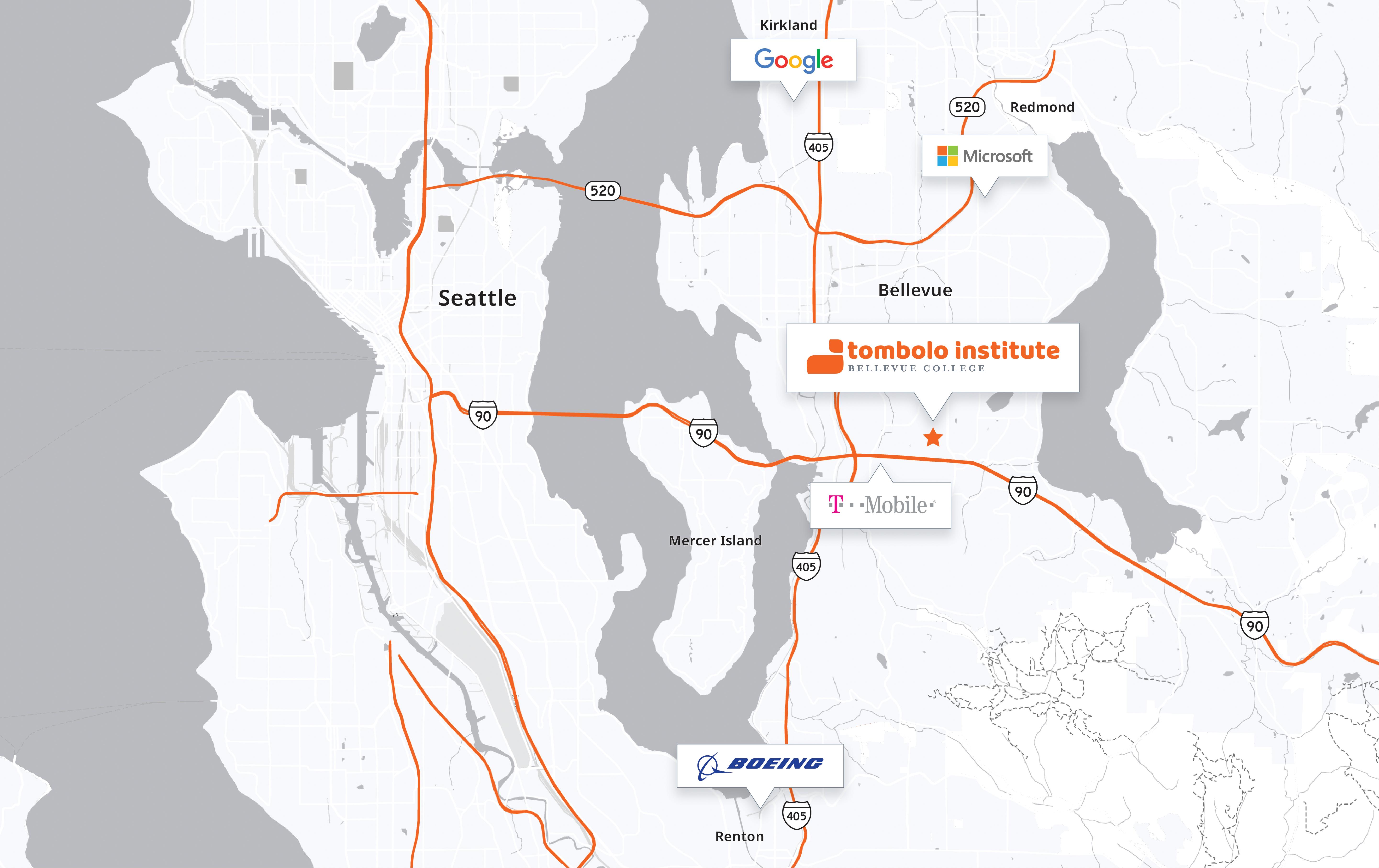 North Campus parking map