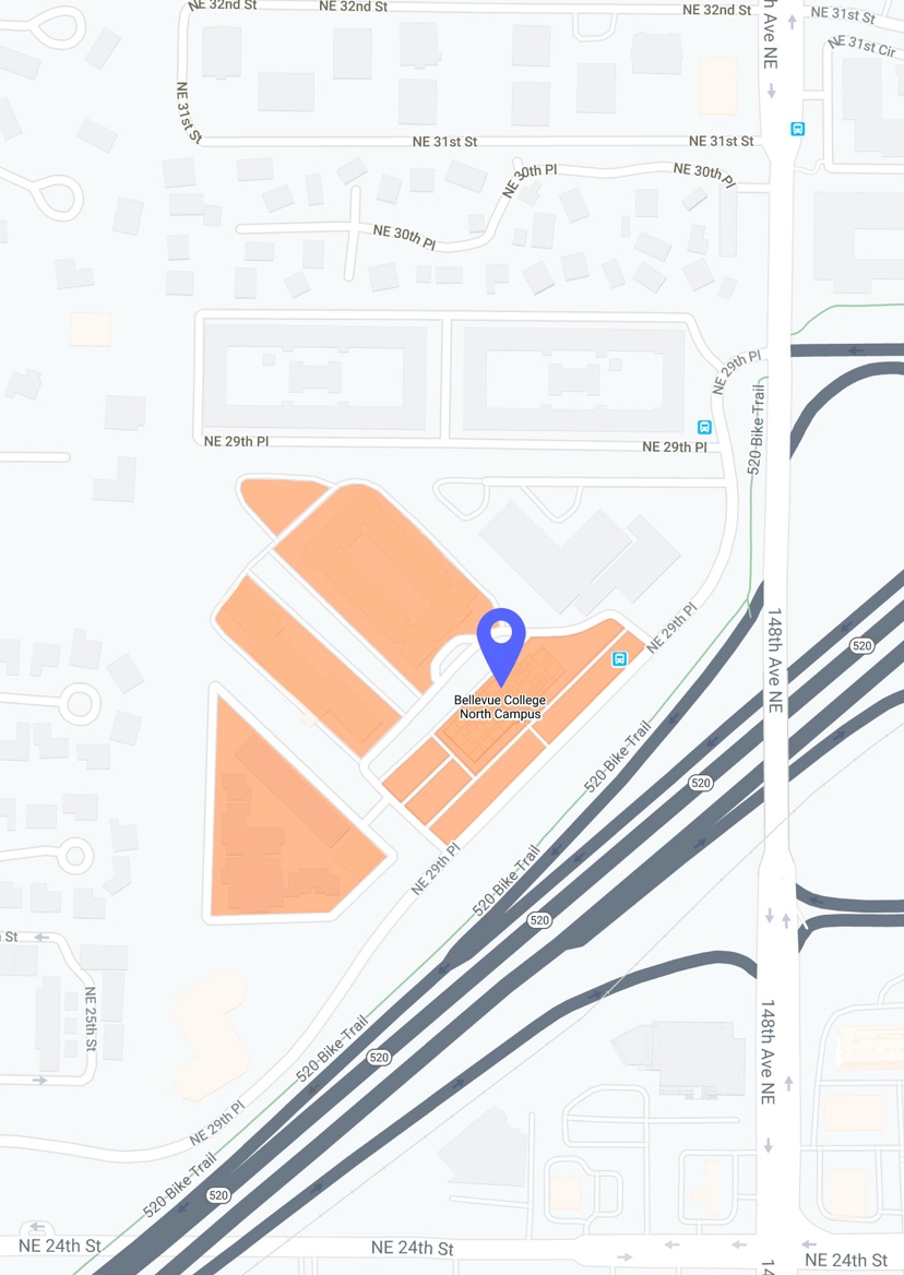 North Campus parking map